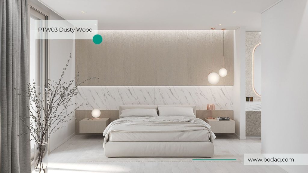 Japanese style materials: wood - PTW03 Dusty Wood from the Bodaq Interior Film Painted Wood Collection