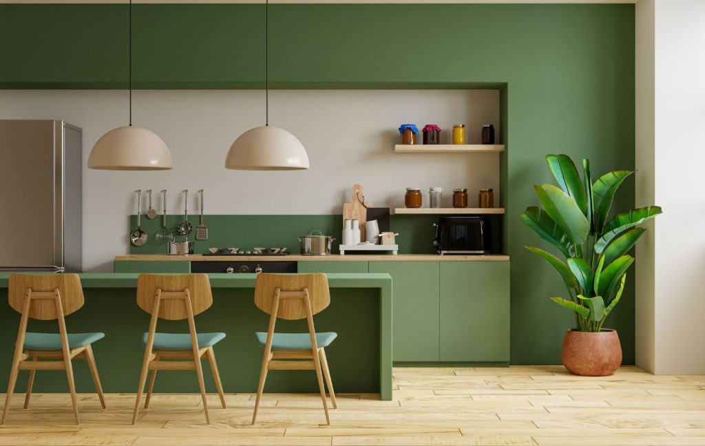 Japanese style color combinations: green and brown