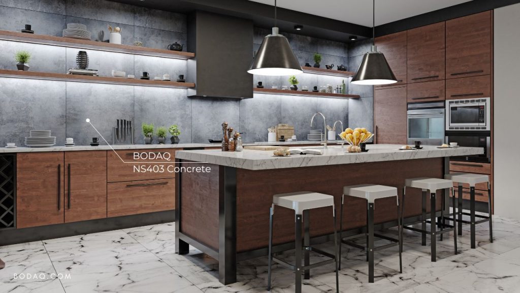 NS403 Concrete - Urban Sophistication 7 NS403 Concrete - kitchen backsplash