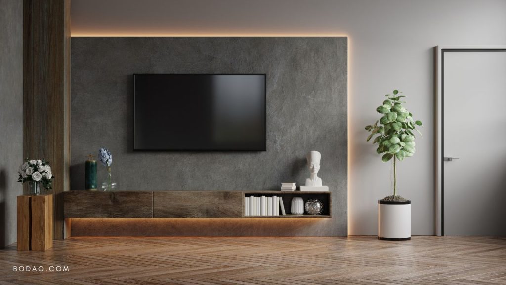 NS403 Concrete - Urban Sophistication 6 NS403 Concrete - TV backdrop