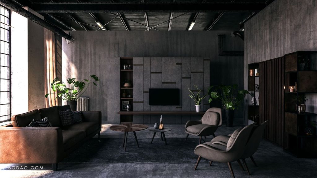 NS403 Concrete - Urban Sophistication 8 NS403 Concrete - moody maximalist's dream