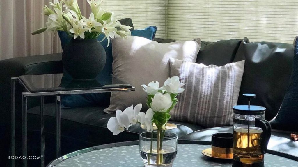 Design Trends 2024: Crafting Elegance in Every Detail 7 NS896 Ice Terrazzo on the coffee table