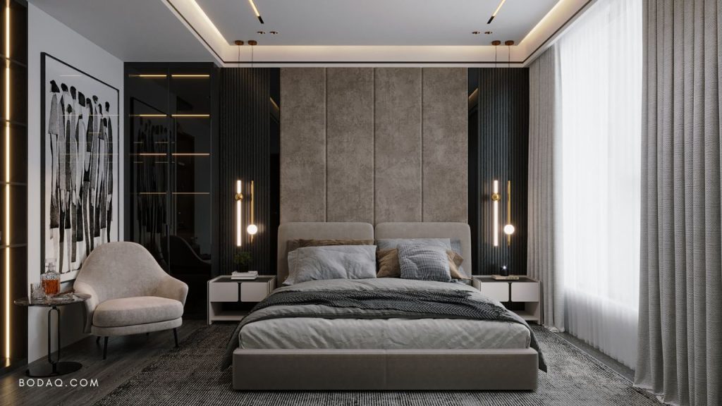 Design Trends 2024: Crafting Elegance in Every Detail 19 Warm Grey Tones in the Bedroom