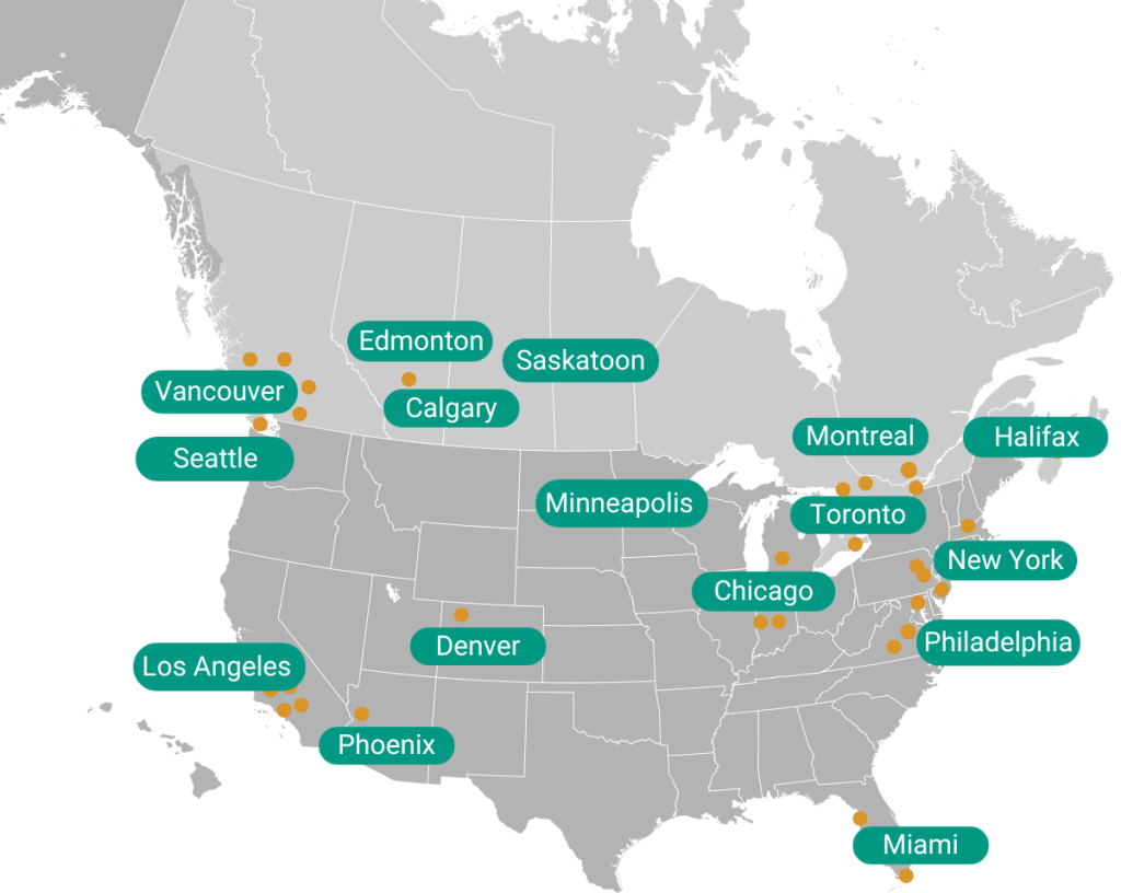 Map of BODAQ Representatives