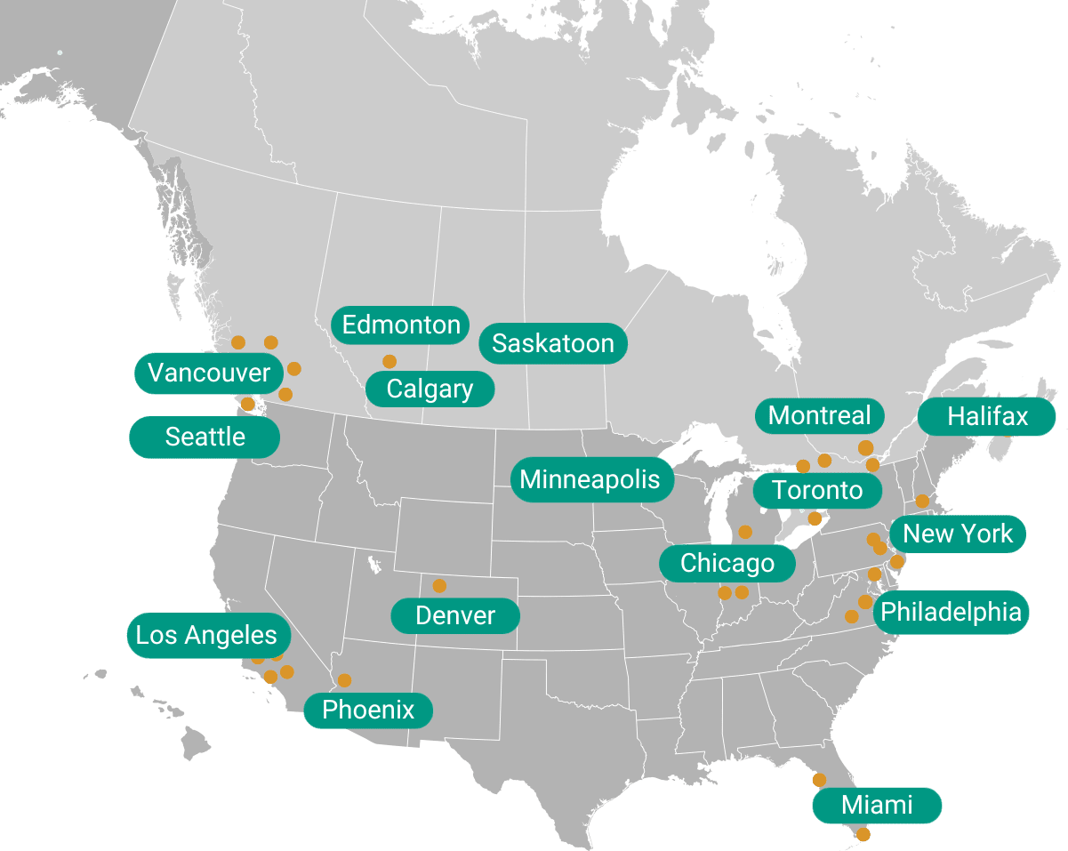 Map of BODAQ Representatives