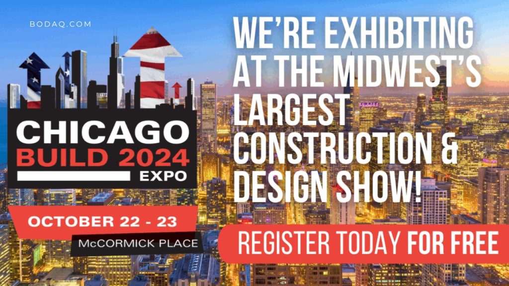 Chicago Build 2024: Join Bodaq Finishes at McCormick Place 1 Bodaq is Exhibiting at Chicago Built 2024.